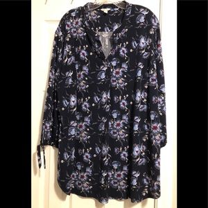 Cato Women’s Blue Print Top